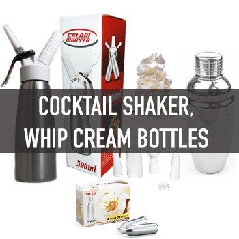 กระบอกวิปครีม Cream Whipper, Cocktail Shakers